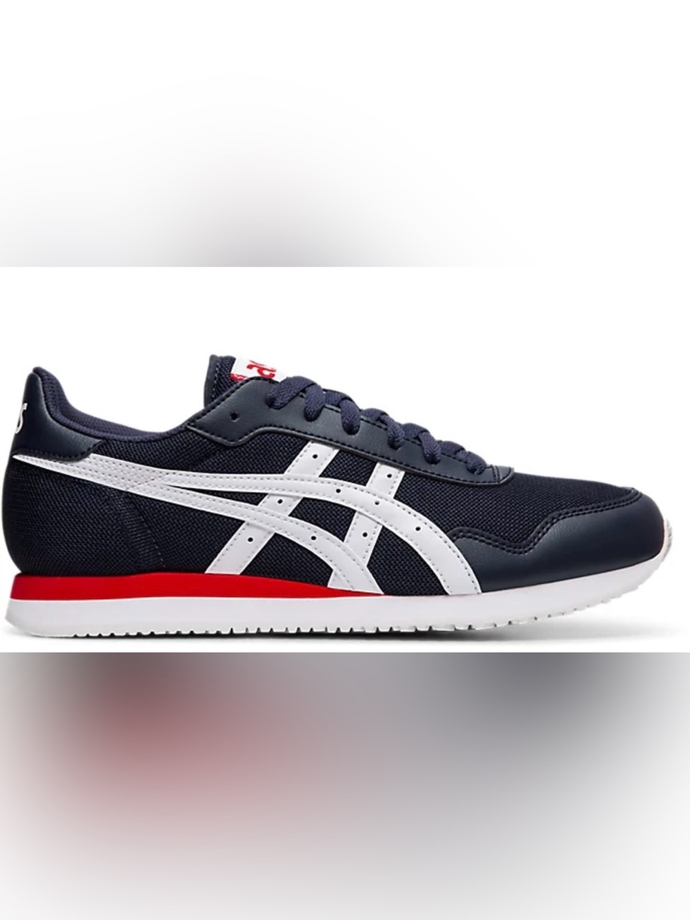 ASICS Tiger Runner Sneakers in "Midnight/White", Sz 10.5